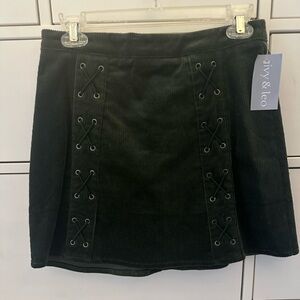 Green Corduroy Skirt